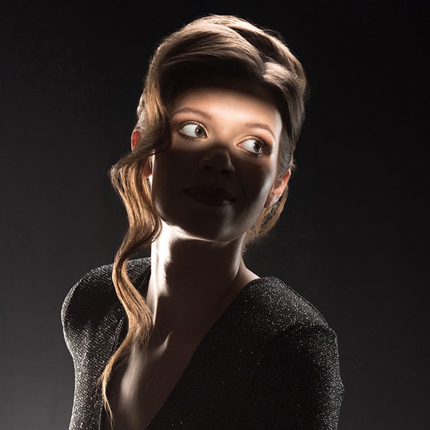 Spotlight portrait photography